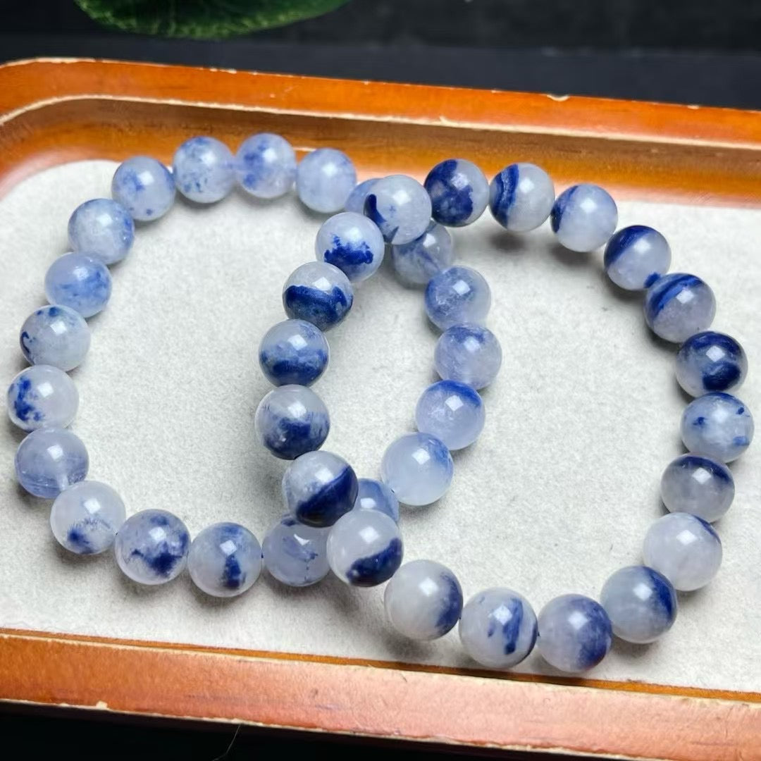 ブルーラインストーンのブレスレット