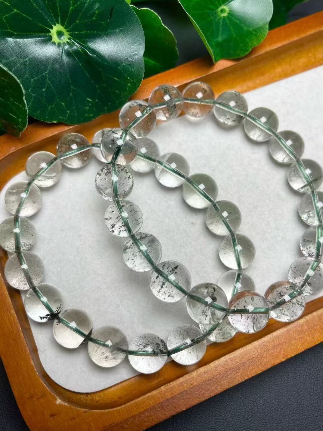 12mmグリーンゴーストシングルカールブレスレット