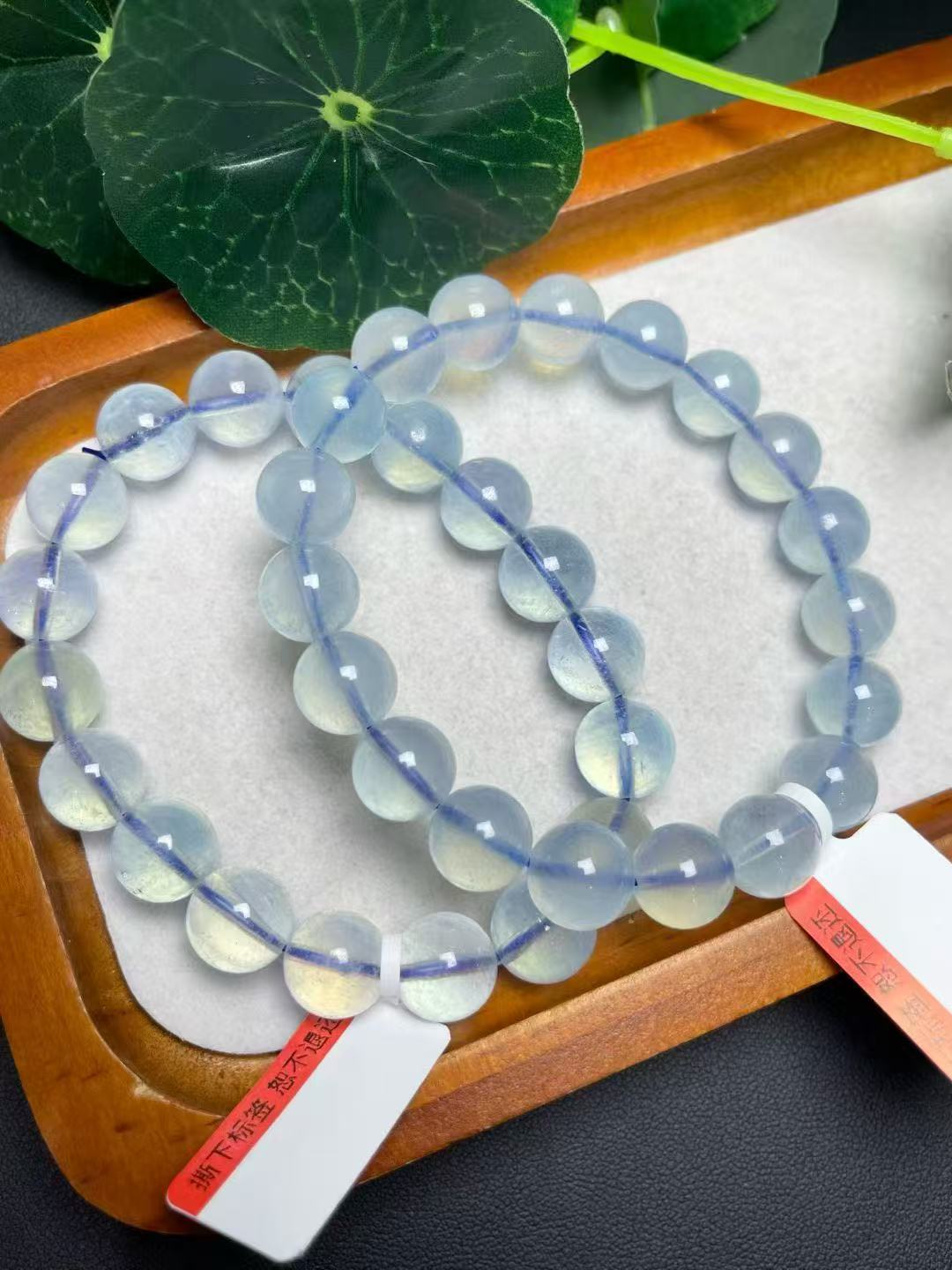 10mmアクアマリンシングルループブレスレット