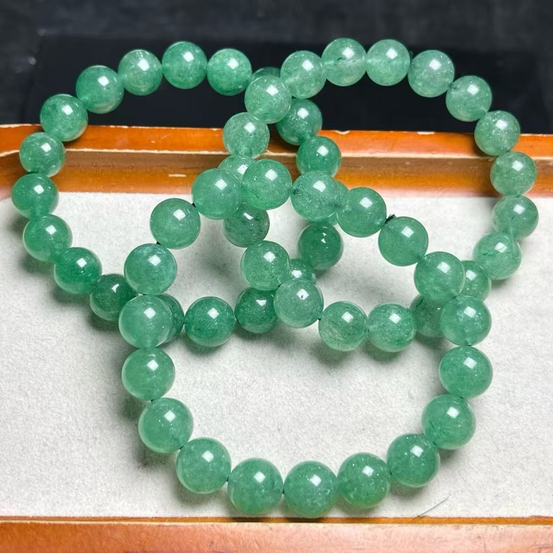 10mmグリーンストロベリーのブレスレット