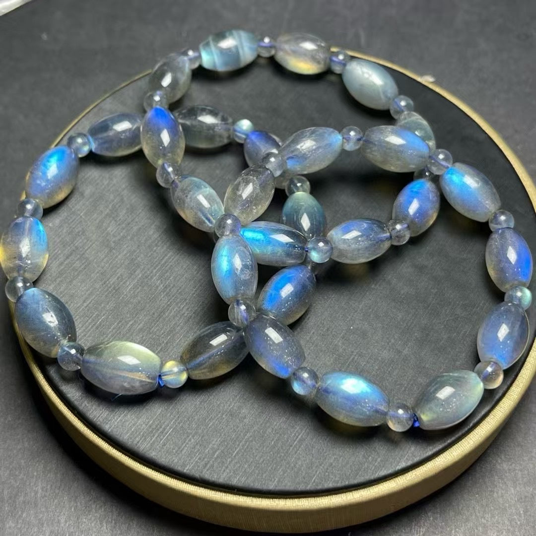 9mmグレームーンのループブレスレット