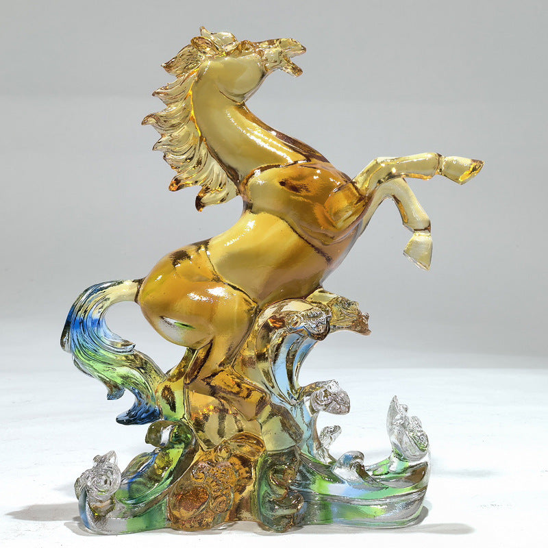 瑠璃の置物は千里の装飾品を志す