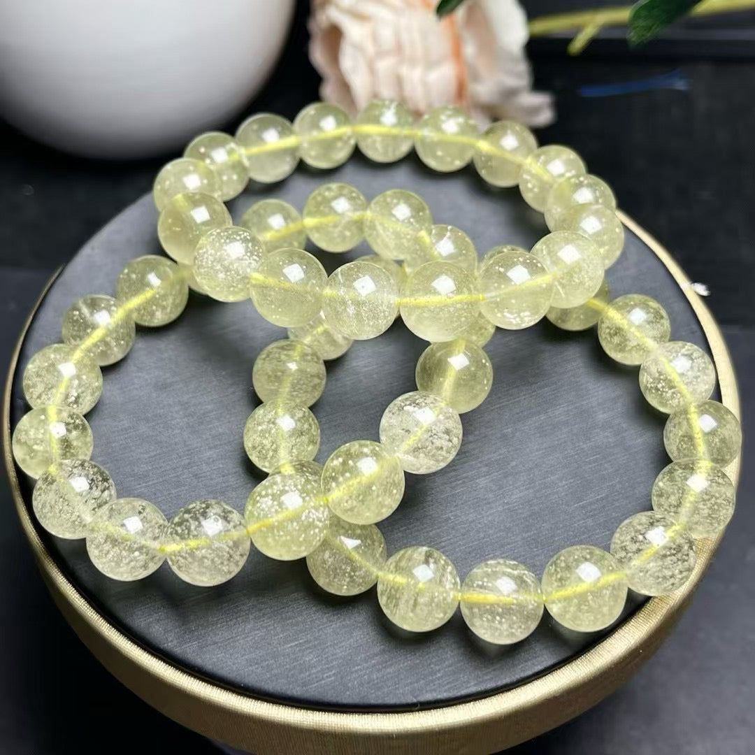 11mm天然リビア隕石のブレスレット