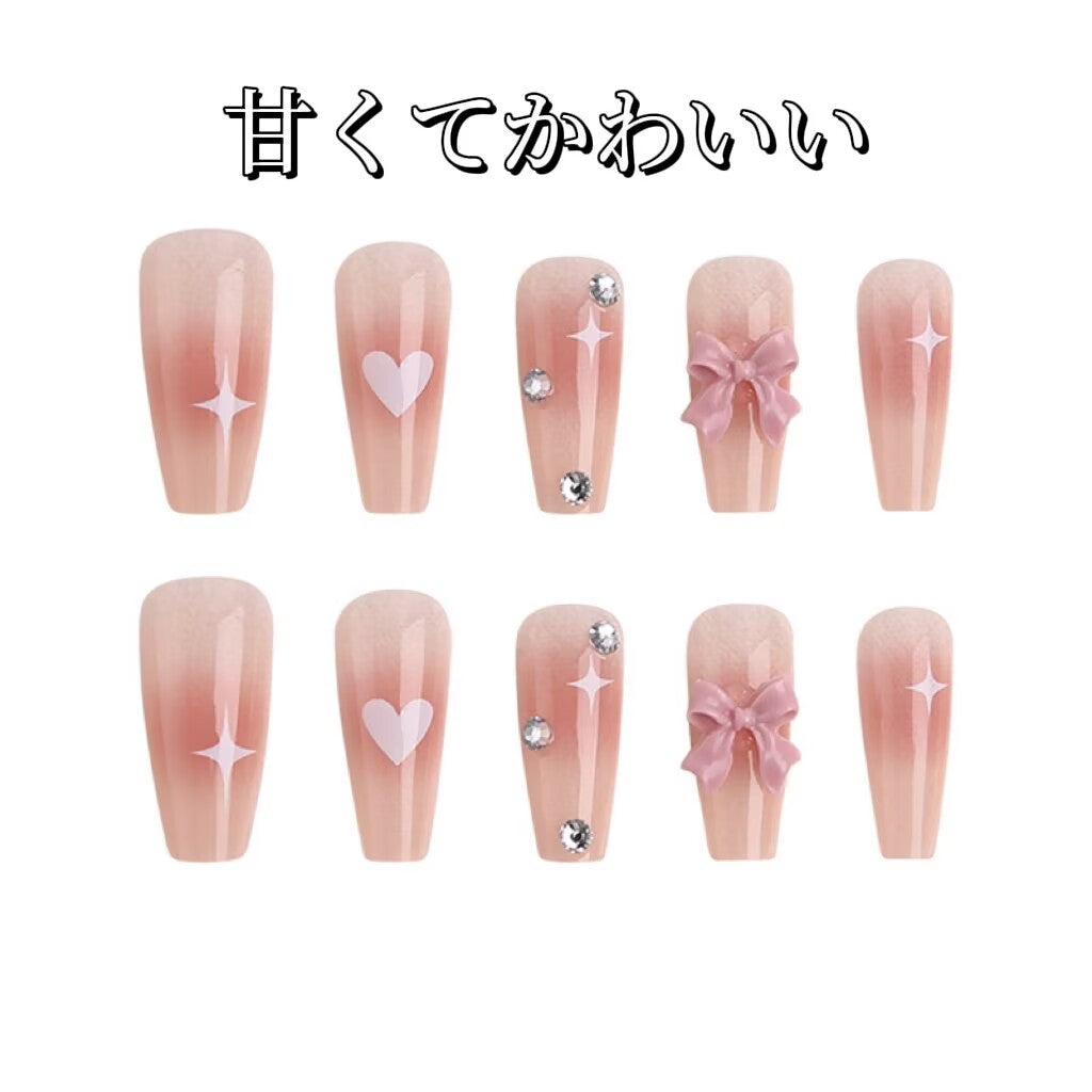 スイートスイートチークを甘く可愛いリボンでデコレーションしました