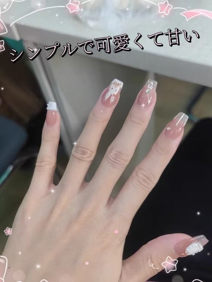 復古のウサギ金の砕いた真珠を手で作る純粋な欲甘い甲を着用し