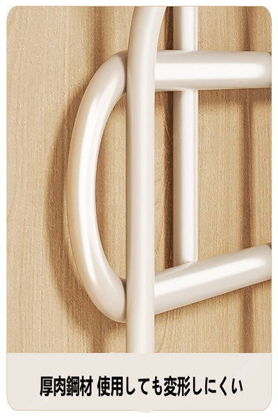 ミルクホワイトの寝室のドアの後ろの衣類掛け 家庭用ノンパンチ掛衣フック 玄関ドア用の帽子・コート・バッグ収納ラック