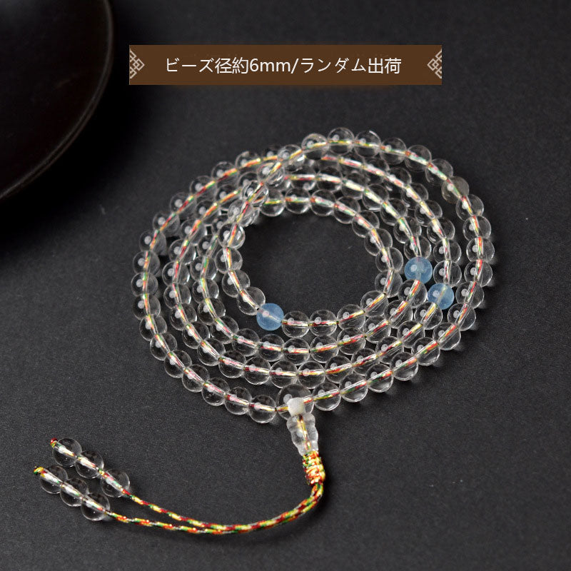 6mmの多様な天然クリスタル男女共に着用可能