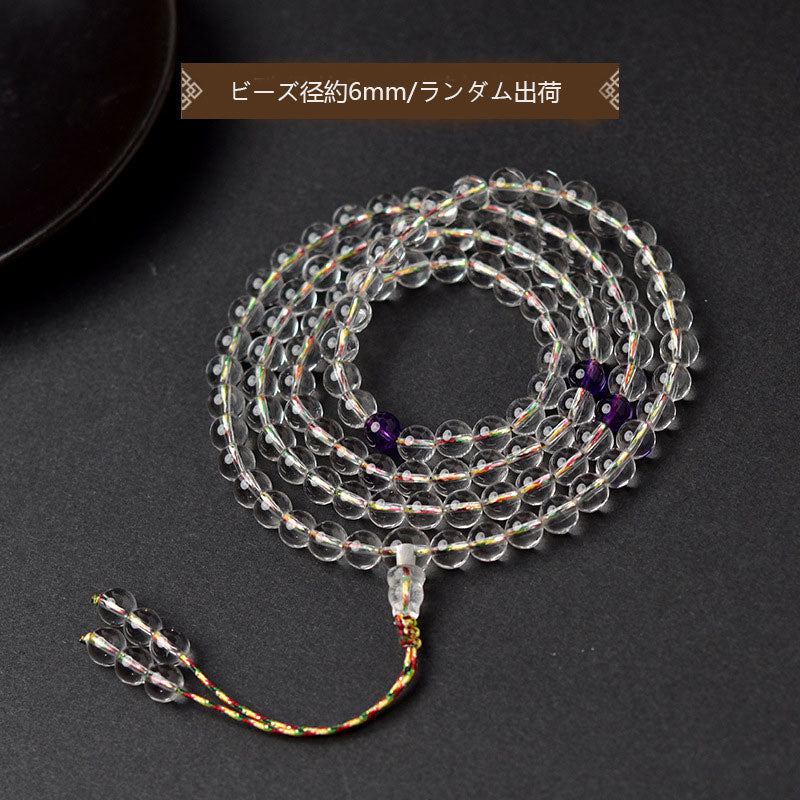 6mmの多様な天然クリスタル男女共に着用可能