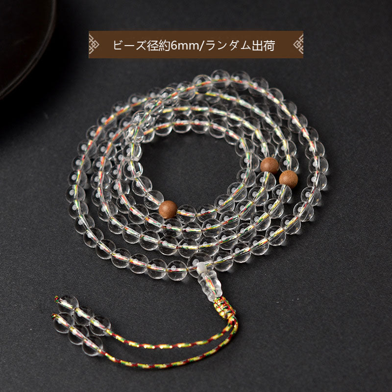 6mmの多様な天然クリスタル男女共に着用可能
