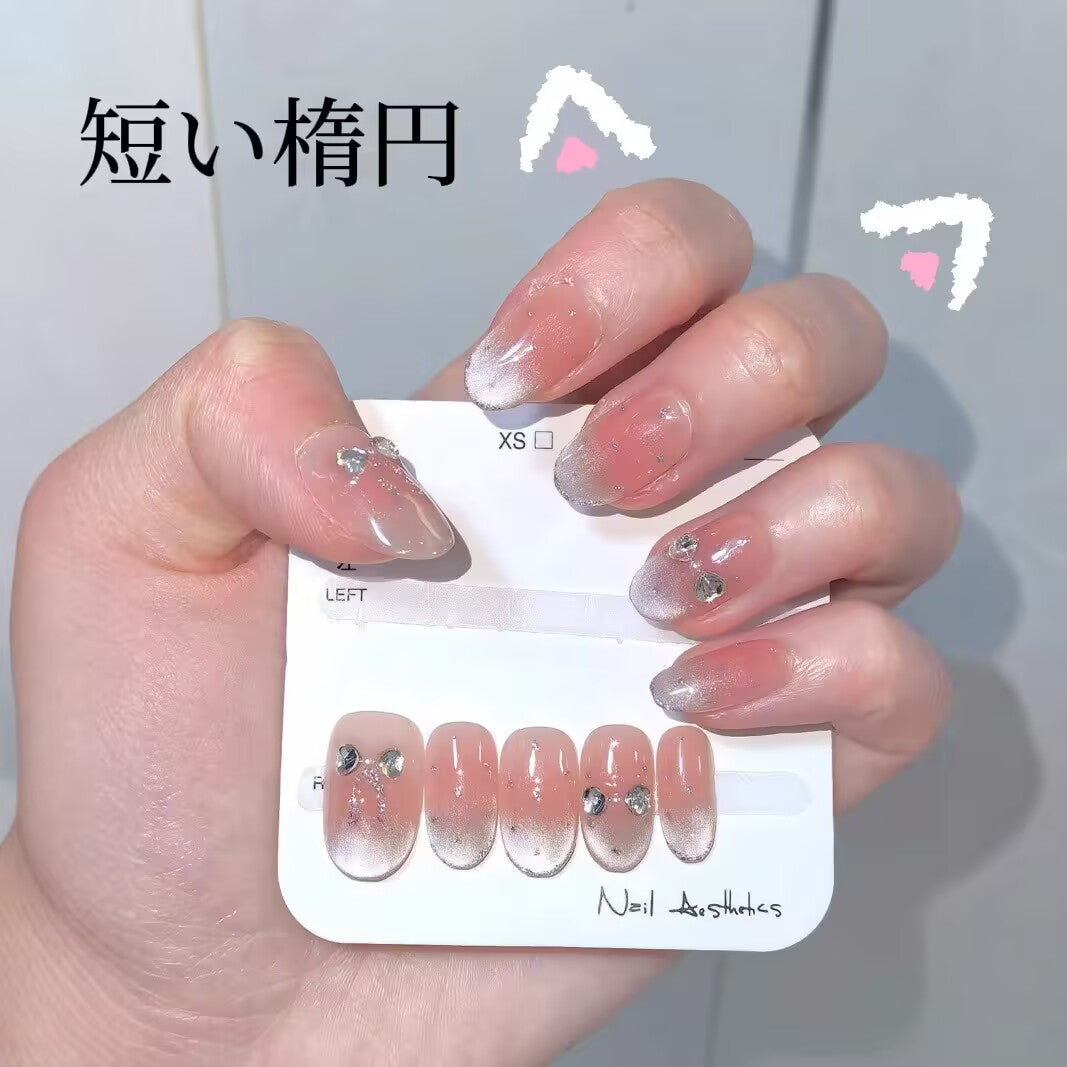 初恋の女神蝶結びチークキャッツアイ優しくてかわいい楕円形の身につけてい