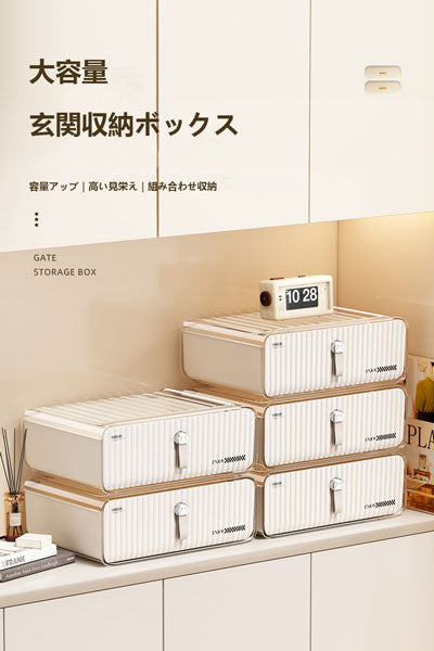 玄関・テーブル上用の鍵置物兼引き出し式収納棚で、マスク整理も可能な収納ケース