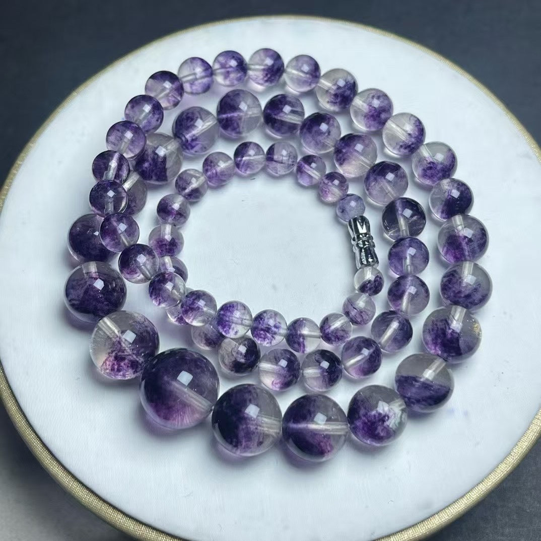 5mm~14mm天然紫瑩石塔鎖