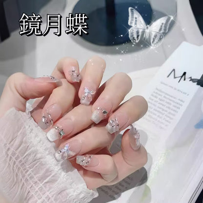 鏡月蝶の砕いたダイヤの装飾の猫の目フランス式の軽くて上品な知性の台形の身を着け