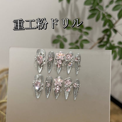 エロスの心銀色の猫の目重工粉ダイヤ長楕円純手装甲を着け