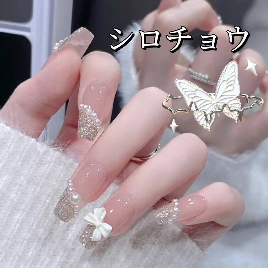 夏の小清新な気質の優しいリボン真珠の装飾きらきら光るダイヤの台形の甲を身に着け