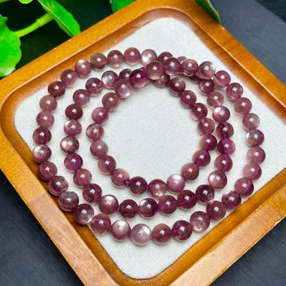 11mm紫リチア雲母マルチターンブレスレット