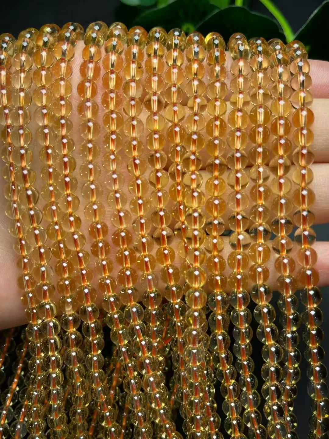 5mmイエロークリスタルマルチターンブレスレット