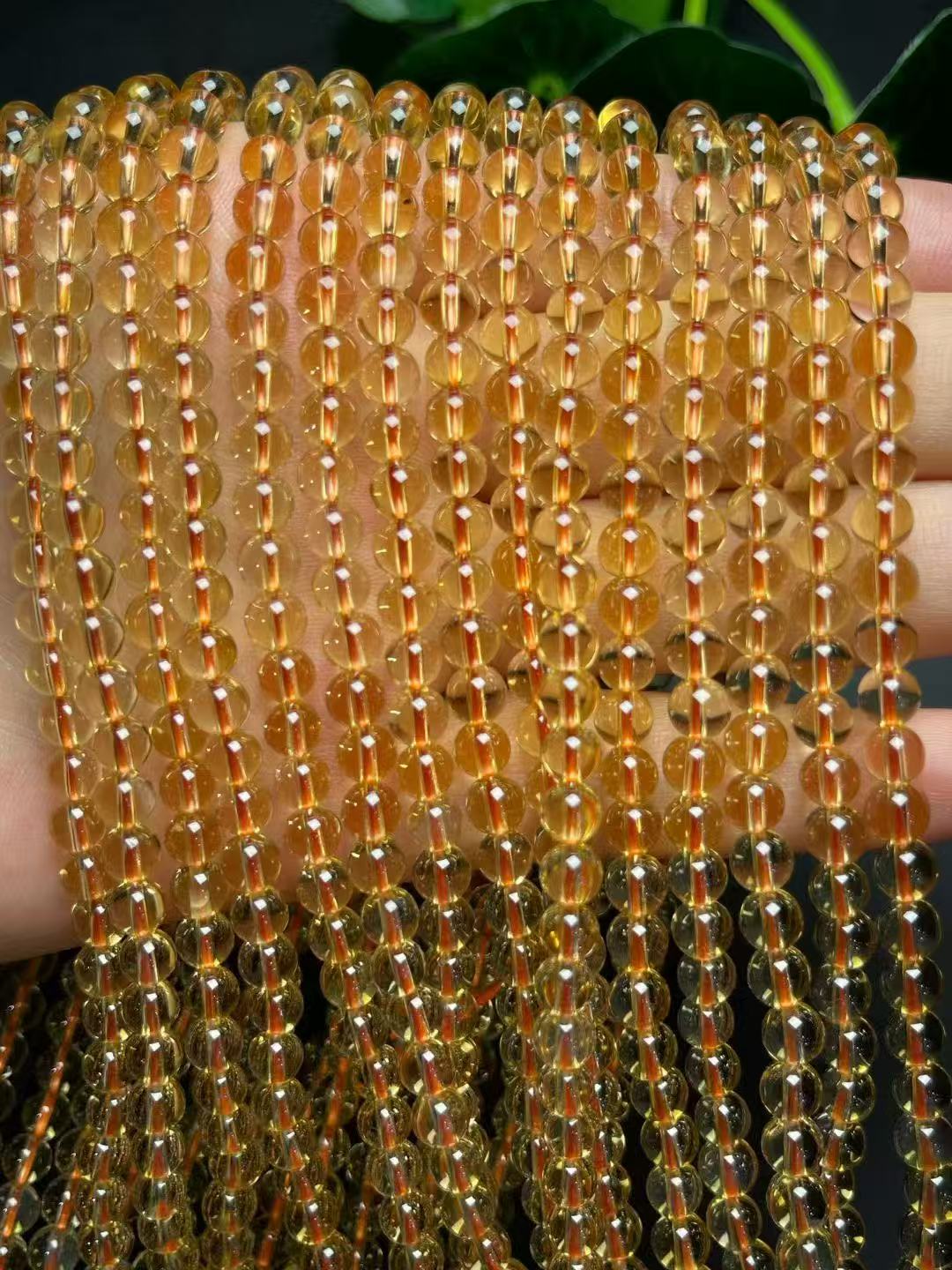 5mmイエロークリスタルマルチターンブレスレット