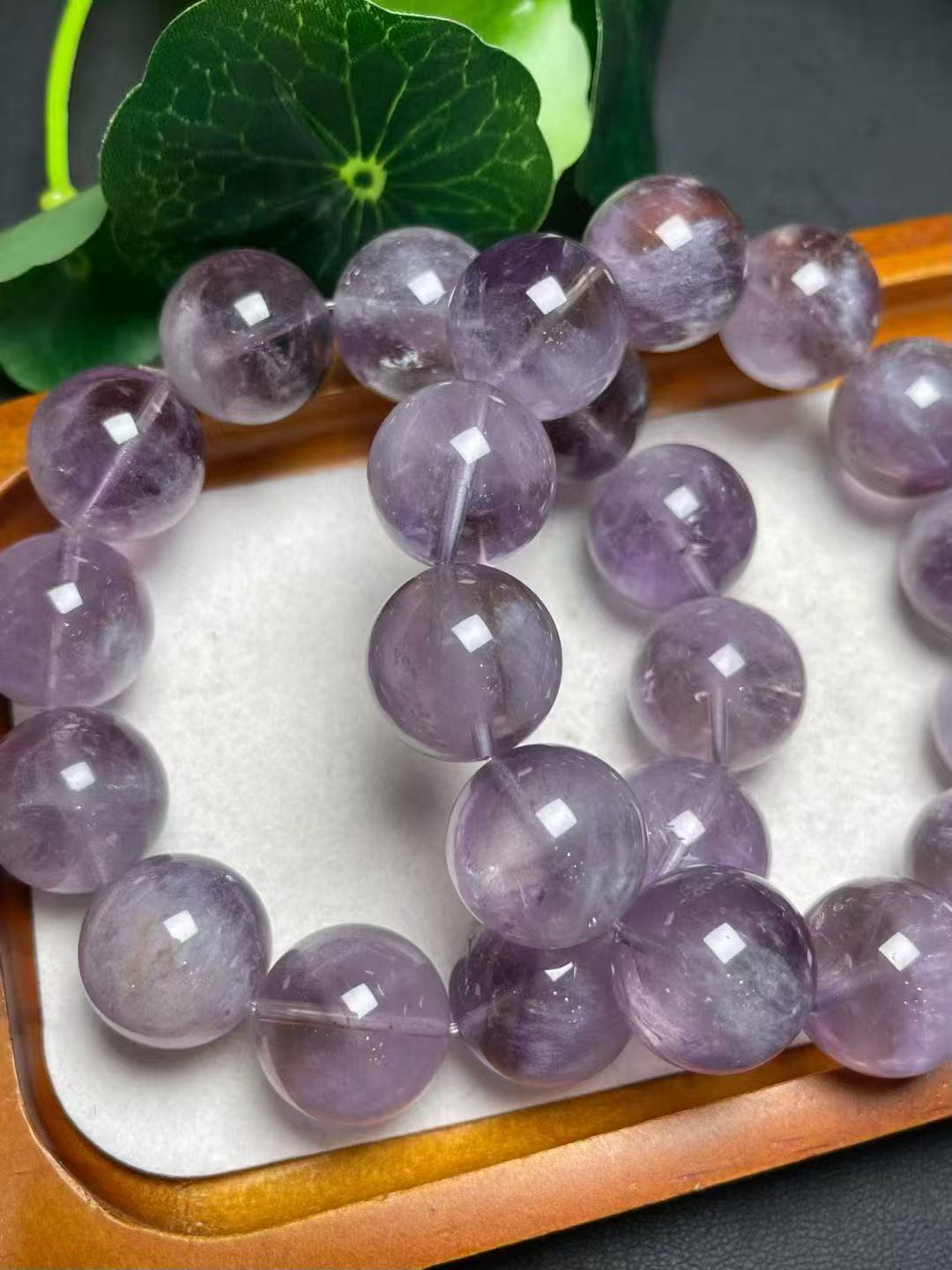 23mmパープルウサギファークォーツシングルリングブレスレット