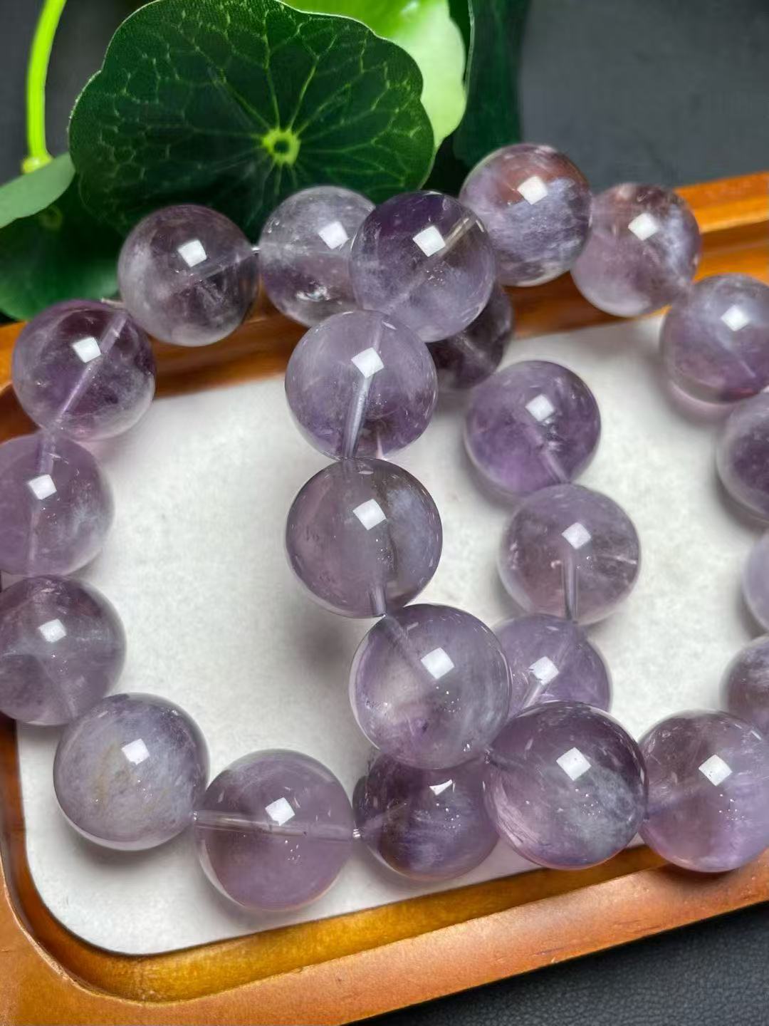 23mmパープルウサギファークォーツシングルリングブレスレット