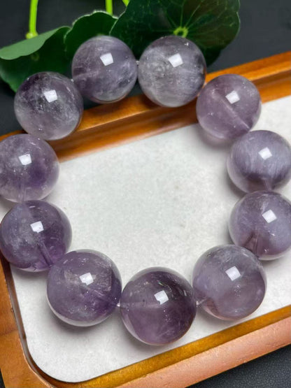 23mmパープルウサギファークォーツシングルリングブレスレット