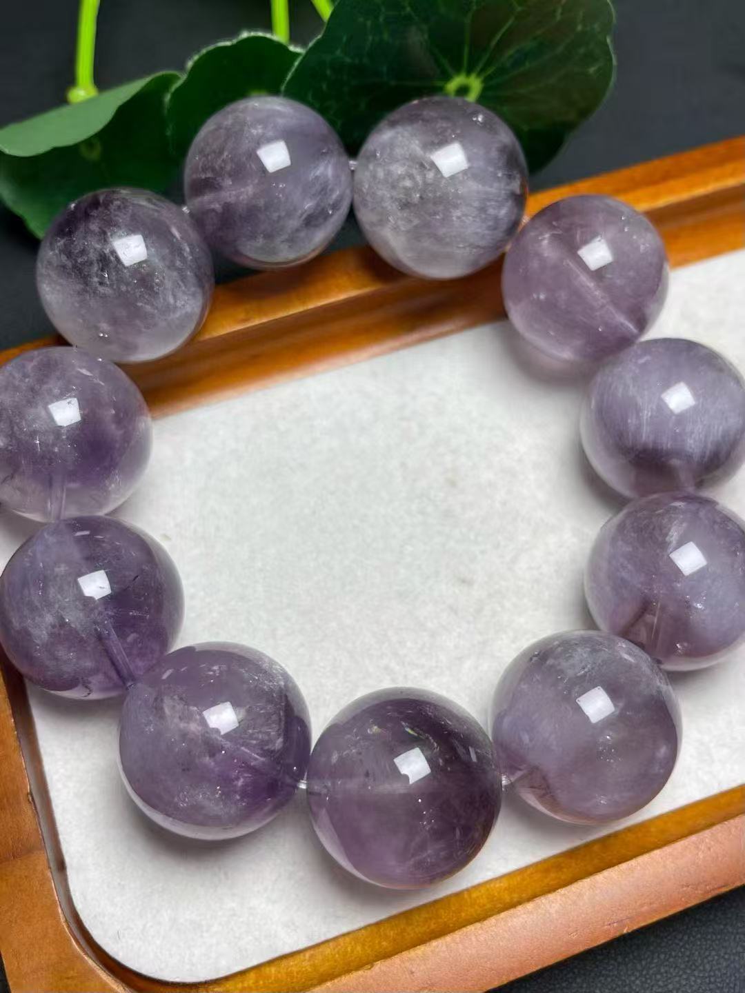 23mmパープルウサギファークォーツシングルリングブレスレット