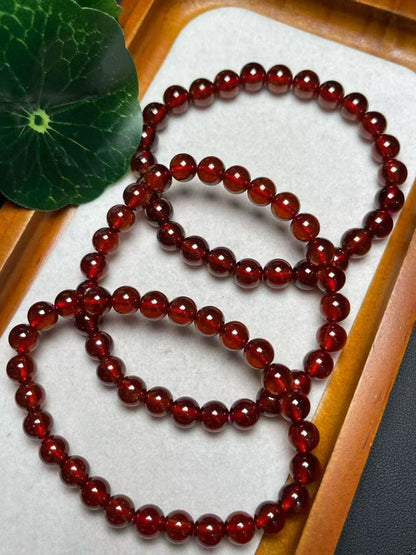 10mmガーネットシングルリングブレスレット