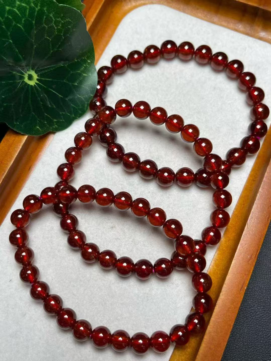 10mmガーネットシングルリングブレスレット