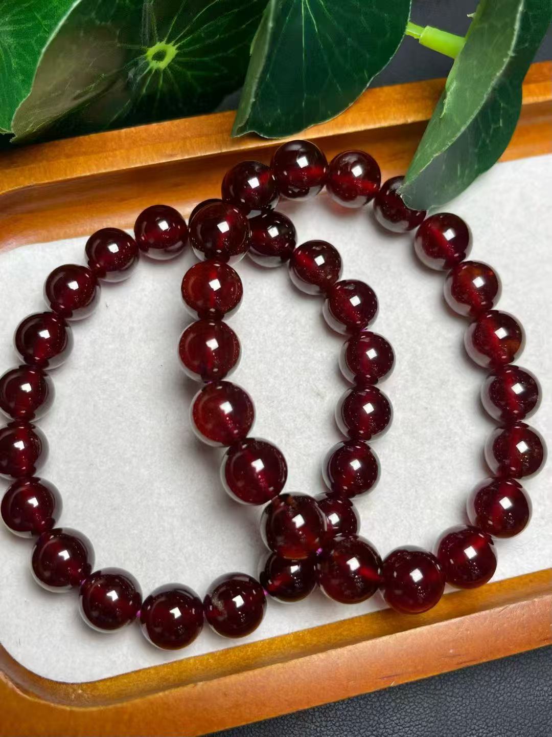 10mmガーネットシングルリングブレスレット