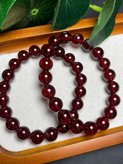 10mmガーネットシングルリングブレスレット