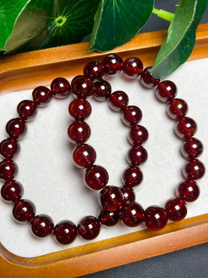 10mmガーネットシングルリングブレスレット