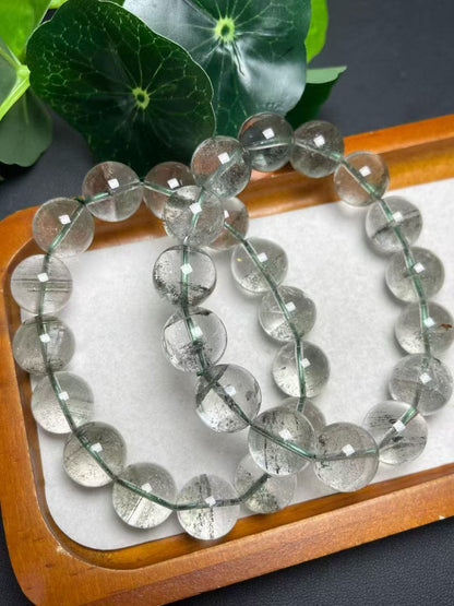 12mmグリーンゴーストシングルカールブレスレット