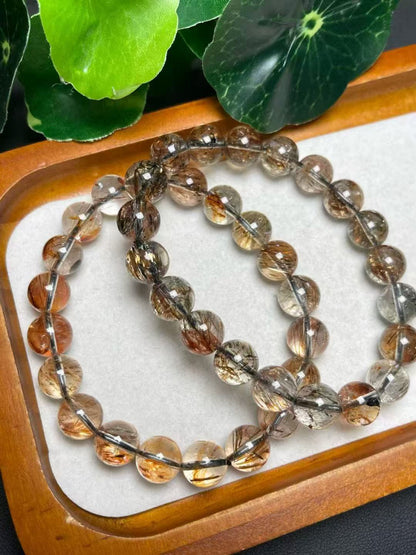 9mmブラックゴールド スーパー シングルリング ブレスレット