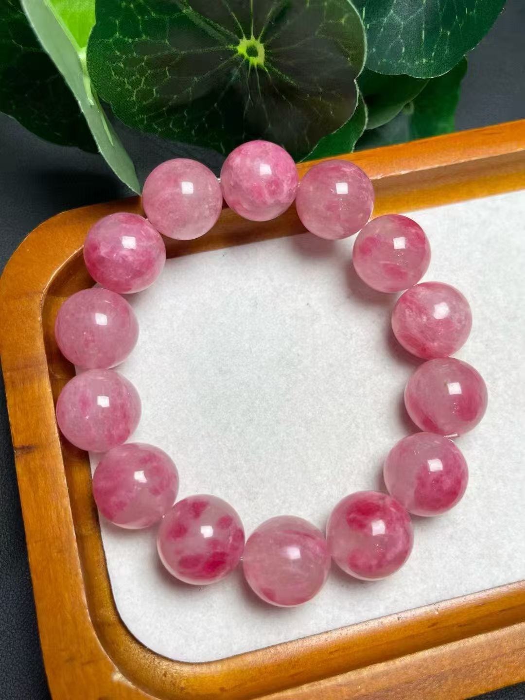 14mmバラ桜花雨シングルループブレスレット