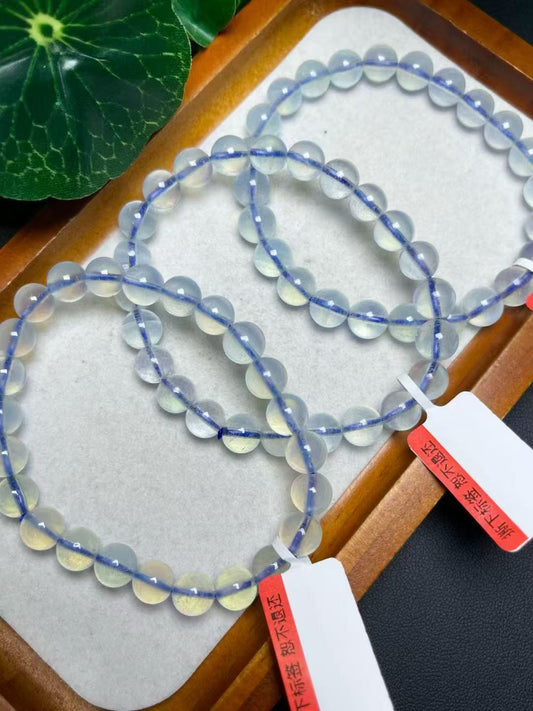 10mmアクアマリンシングルループブレスレット