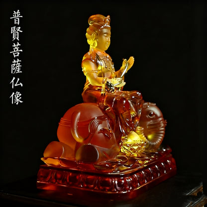 琉璃の仏像置物