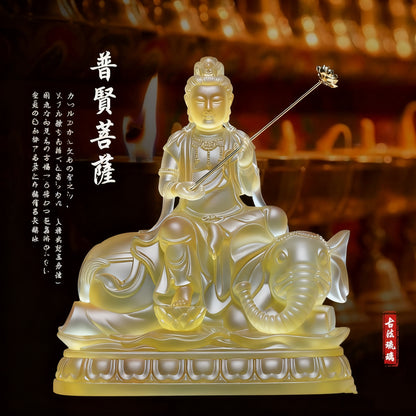 琉璃の仏像置物