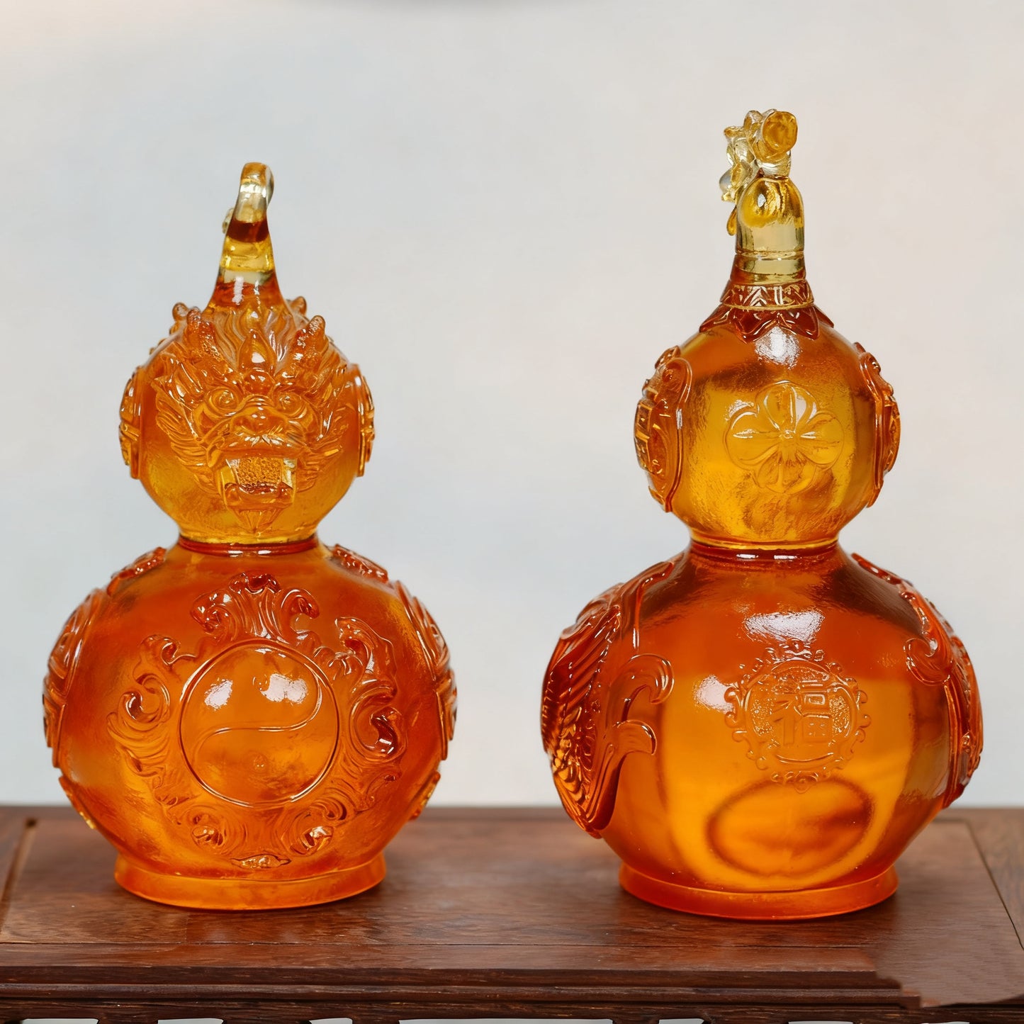 葫芦のガラス置物