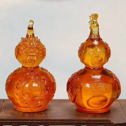 葫芦のガラス置物