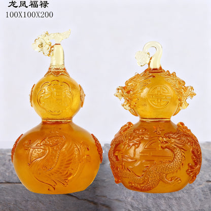 葫芦のガラス置物