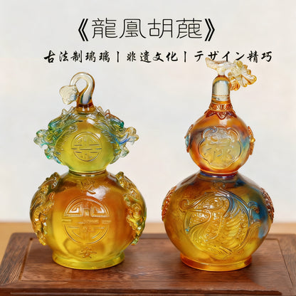 葫芦のガラス置物