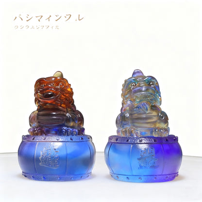 瑠璃貔貅装飾品