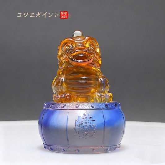 瑠璃貔貅装飾品