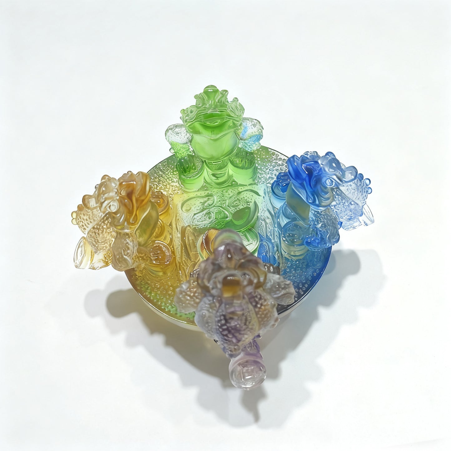 古法琉璃金蟾聚宝盆