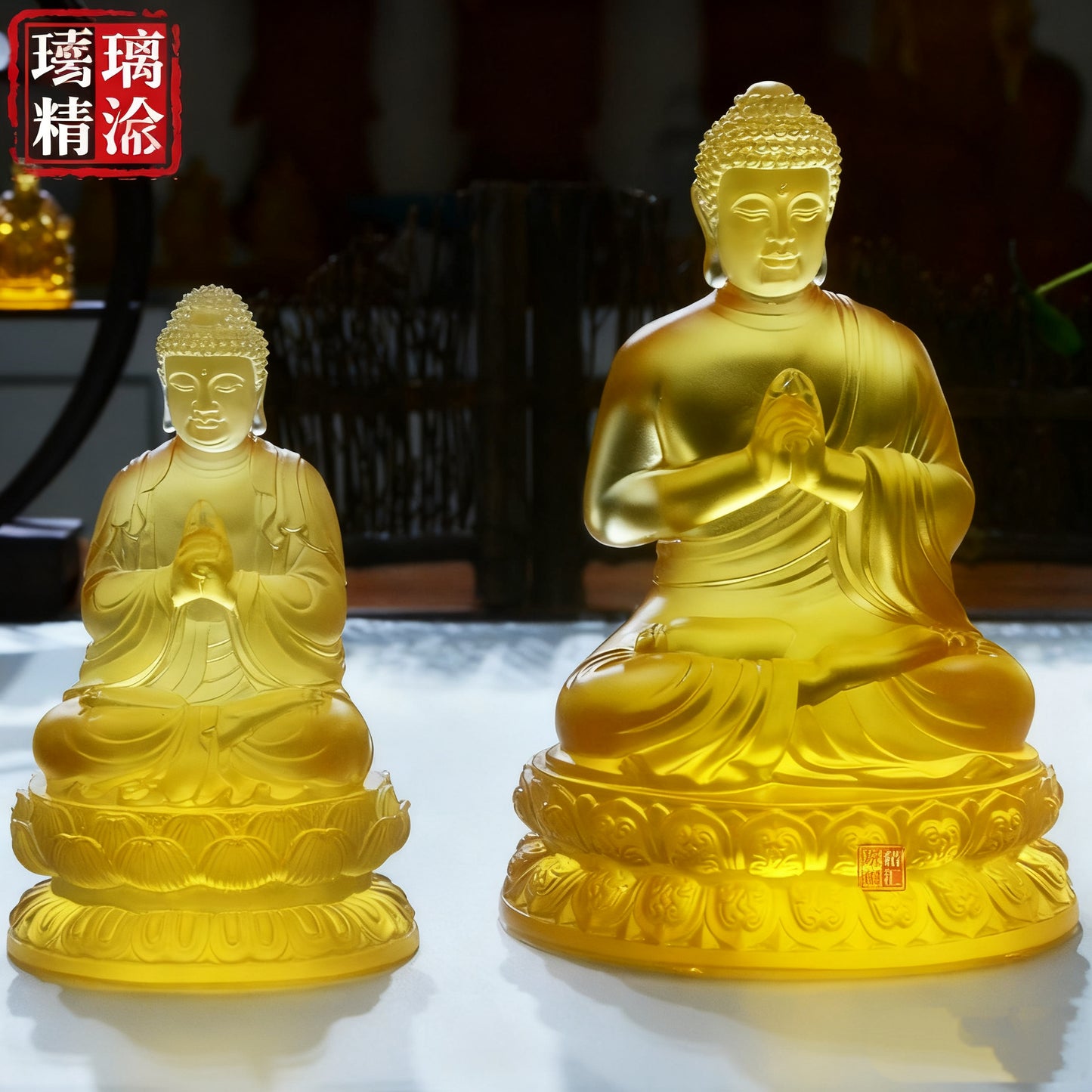 八大守護神ガラス仏像