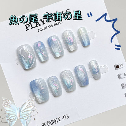 浅海の尾星空の星キャッツアイメッキ爽やかな神秘的な着用