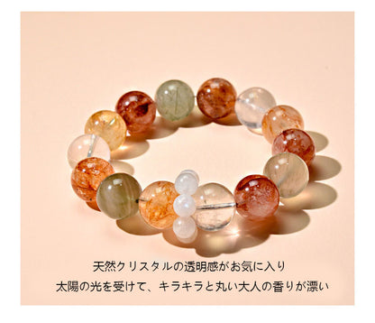 15mmマルチカラーで高級クリスタルをコーディネートし