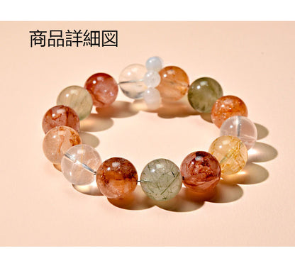 15mmマルチカラーで高級クリスタルをコーディネートし