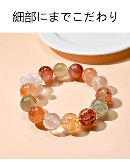 15mmマルチカラーで高級クリスタルをコーディネートし