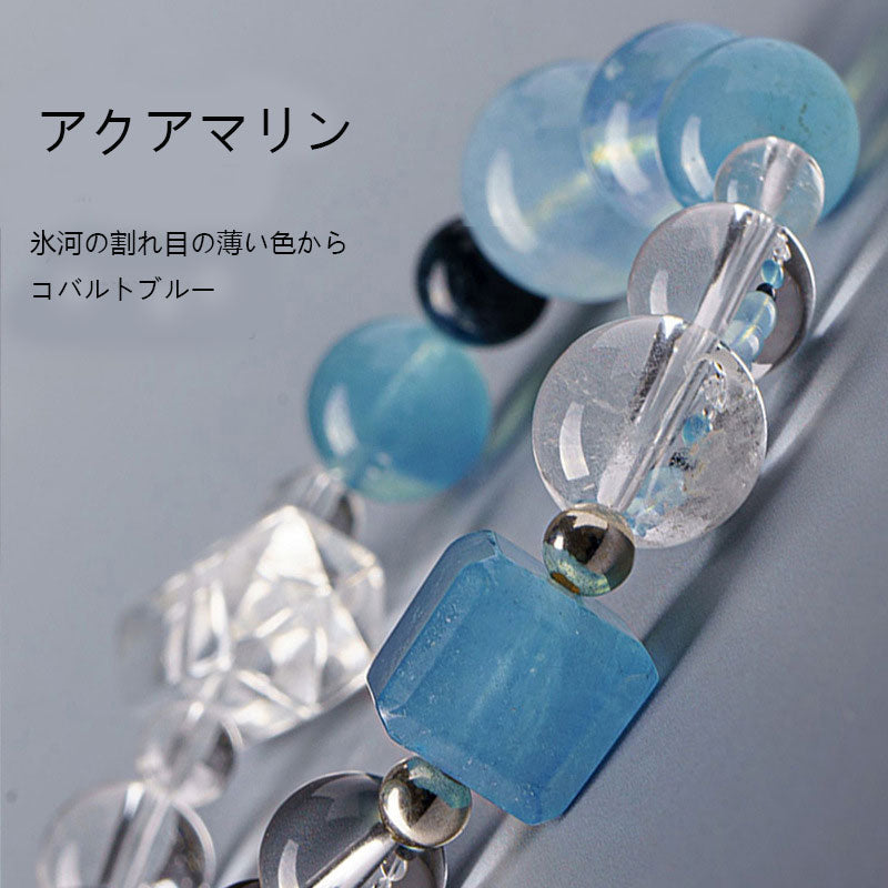 ナチュラルホワイトクリスタルの2色コーデ